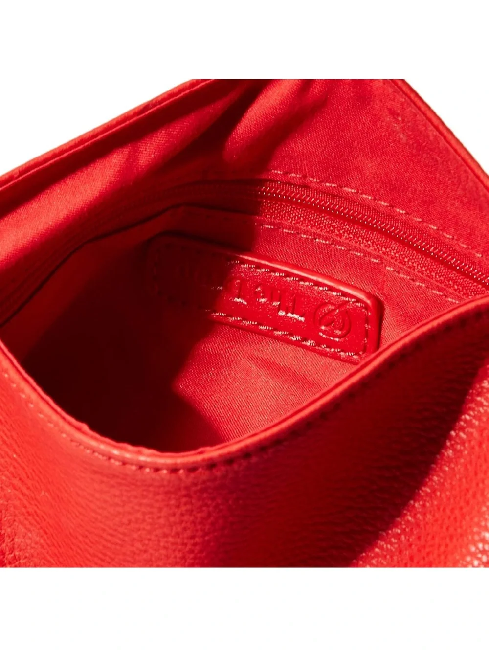 The Drop Avalon Red Knotted Wristlet Clutch Faux Leather Bucket Bag